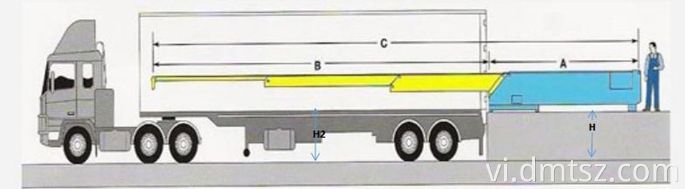 4 phần nâng băng tải tải xe tải